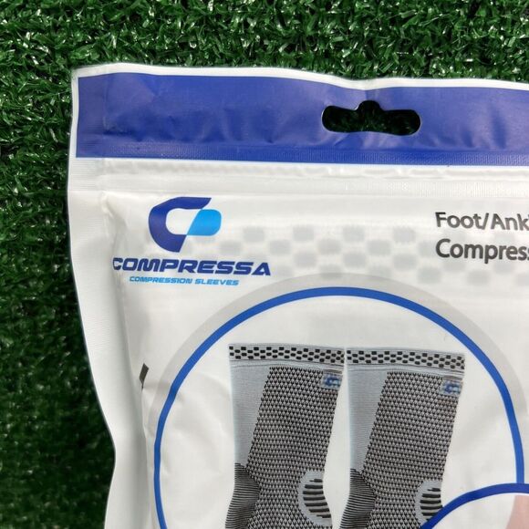 Compressa Foot Ankle Compression Sleeve Unisex One Size Fits Most New Sealed - Picture 3 of 8